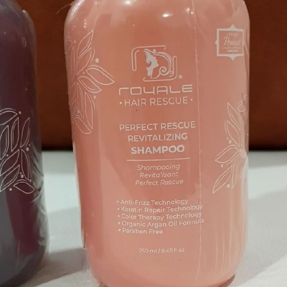 Hair Rescue Revitalizing Shampoo and Conditioner Set - Pink and Purple